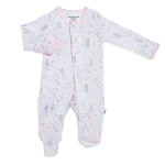 Magnetic Me by Magnificent Baby Blossom Hollow Modal Magnetic Footie - Eden Lifestyle