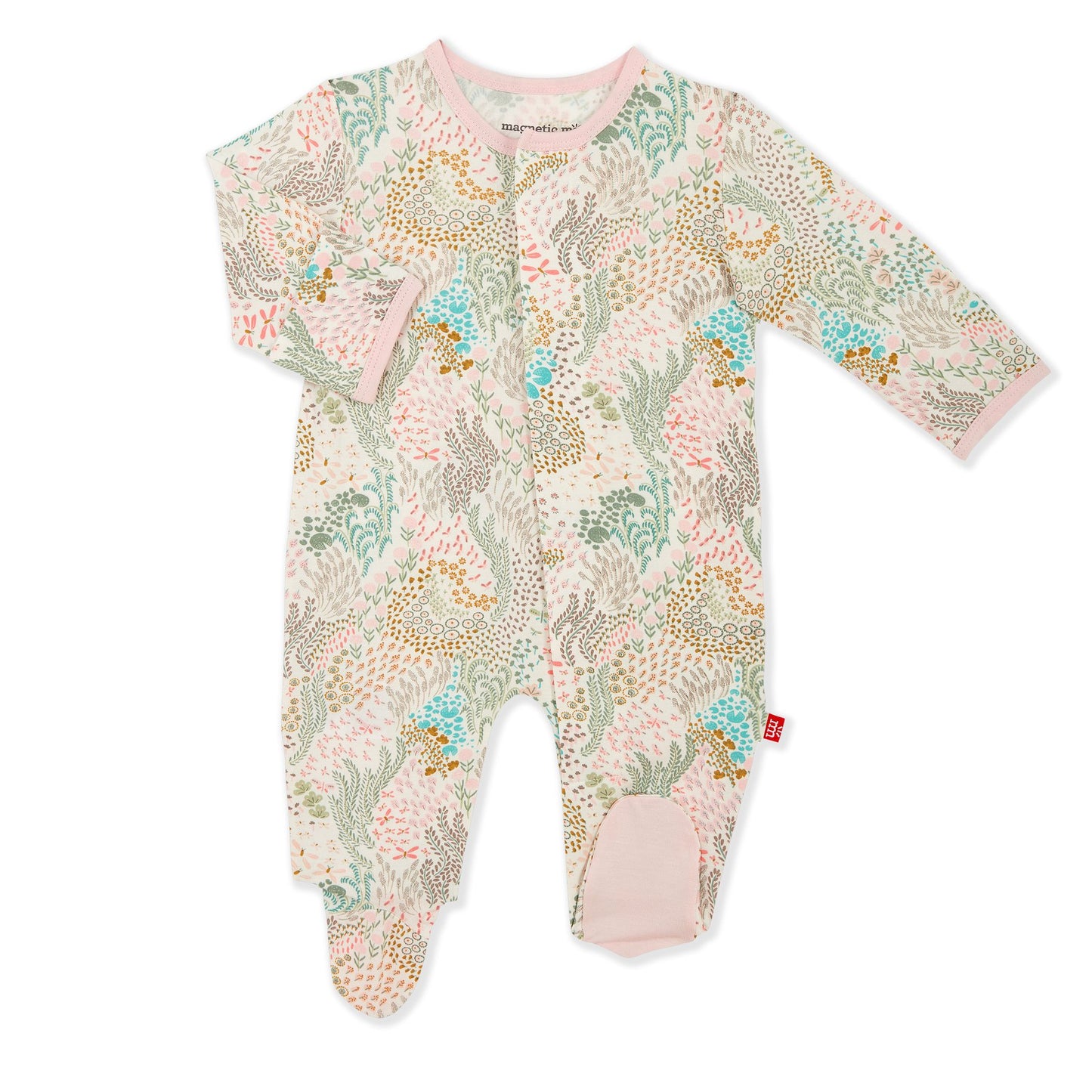 Magnetic Me by Magnificent Baby Coral Cay Modal Magnetic Footie - Eden Lifestyle