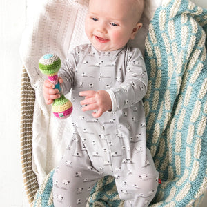 Magnetic Me by Magnificent Baby Gray Baa Baa Baby Modal Magnetic Footie - Eden Lifestyle