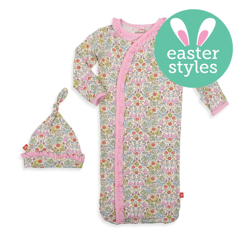 Magnetic Me by Magnificent Baby Hip Hop Modal Cozy Sleeper Gown + Hat Set - Eden Lifestyle