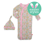 Magnetic Me by Magnificent Baby Hip Hop Modal Cozy Sleeper Gown + Hat Set - Eden Lifestyle