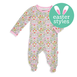 Magnetic Me by Magnificent Baby Hip Hop Modal Ruffle Magnetic Footie - Eden Lifestyle