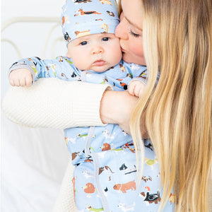Magnetic Me by Magnificent Baby In-Dog-Nito II Modal Magnetic Sack Gown & Hat Set - Eden Lifestyle