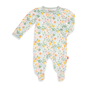 Magnetic Me by Magnificent Baby My Zest Life Modal Ruffle Magnetic Parent Favorite Footie - Eden Lifestyle