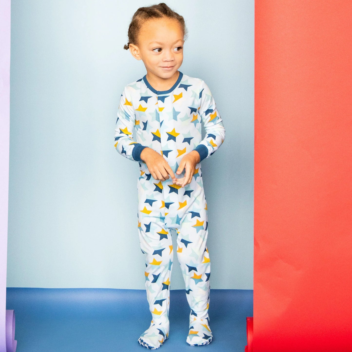 Magnetic Me by Magnificent Baby Starstruck Modal Magnetic Footie Blue - Eden Lifestyle