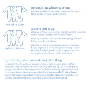 Magnetic Me by Magnificent Baby Twirls & Swirls Modal Magnetic Footie - Eden Lifestyle