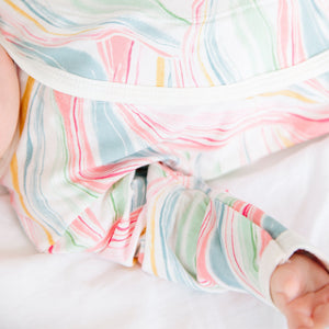 Magnetic Me by Magnificent Baby Twirls & Swirls Modal Magnetic Sack Gown Set - Eden Lifestyle