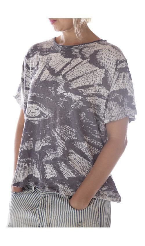 Magnolia Pearl, Magnolia Pearl,  Magnolia Pearl Cotton Jersey Freedom of Conscience T, New Boyfriend Cut