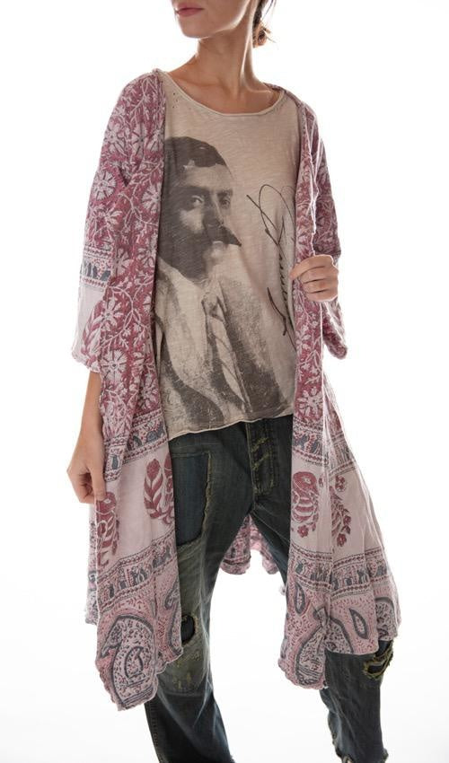 Magnolia Pearl, Magnolia Pearl,  Magnolia Pearl Cotton Jersey Kimi Koat with Raw Edges, Double Lined