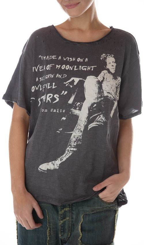 Magnolia Pearl, Magnolia Pearl,  Magnolia Pearl Cotton Jersey Sliver Of Moonlight T, New Boyfriend Cut