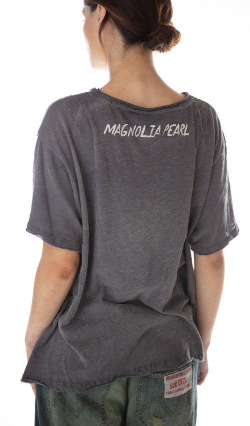 Magnolia Pearl, Magnolia Pearl,  Magnolia Pearl Cotton Jersey Sliver Of Moonlight T, New Boyfriend Cut