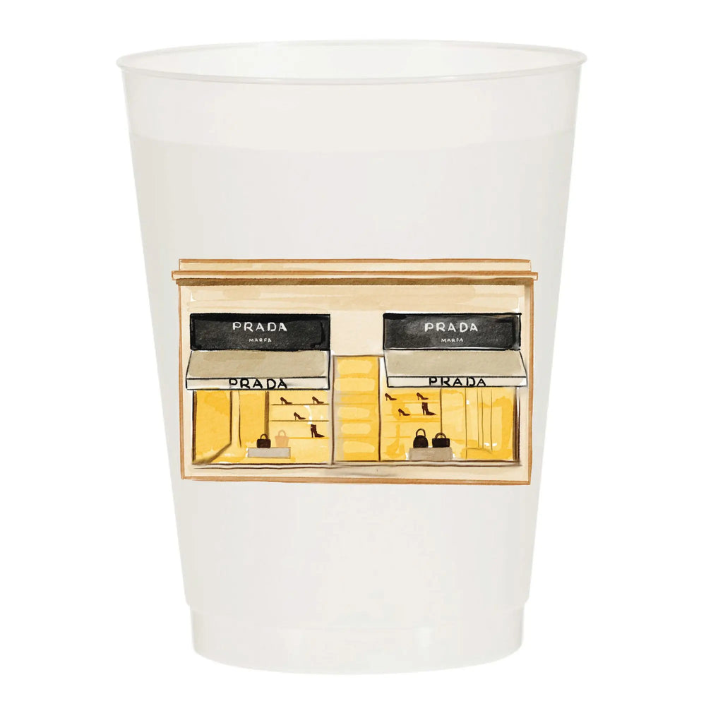 Marfa Watercolor Designer - Set of 10 Reusable Cups - Eden Lifestyle
