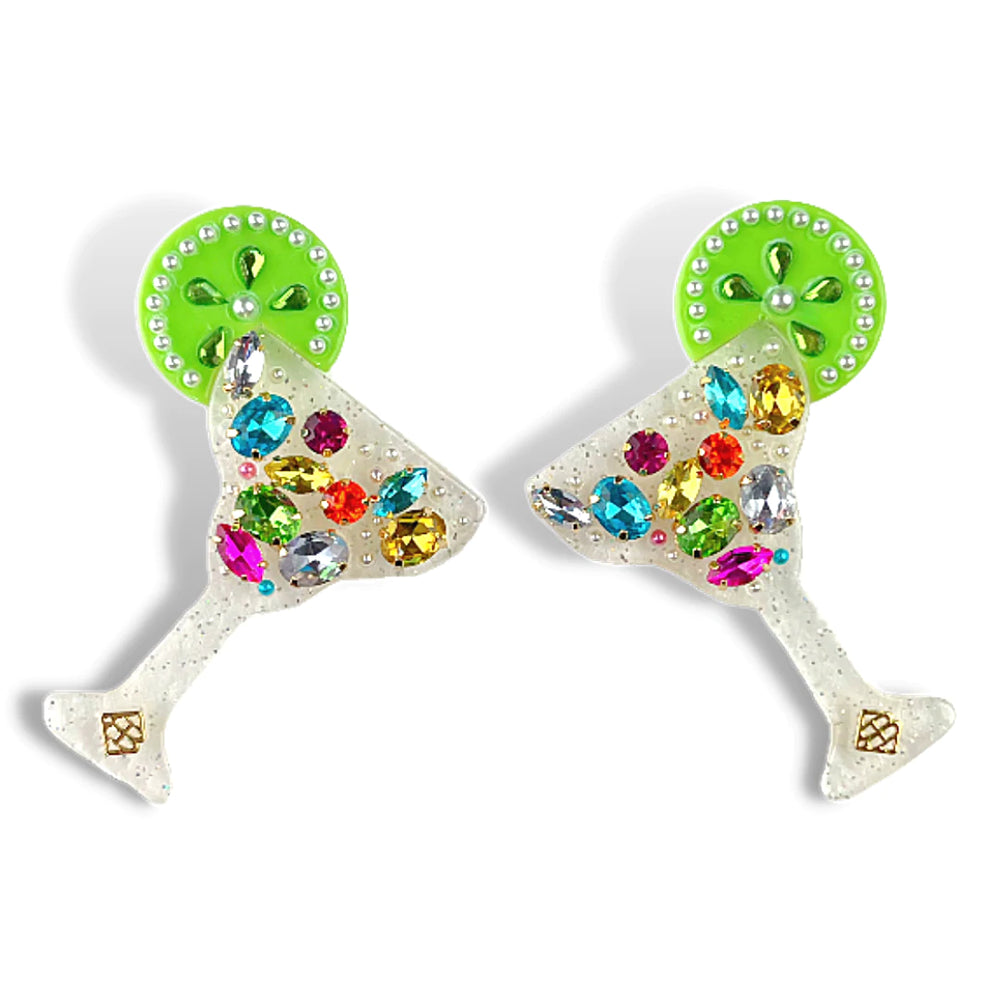 Margarita Earrings with Multicolor Crystals - Eden Lifestyle