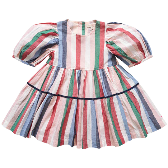 Pink Chicken Maribelle Dress - Holiday Stripe - Eden Lifestyle