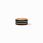 Julie Vos - Marseille Trio Ring Obsidian Black Enamel - Eden Lifestyle