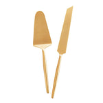 Matte Gold Cake Server Set - Eden Lifestyle