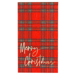 Merry Christmas Plaid Guest Towel - Eden Lifestyle