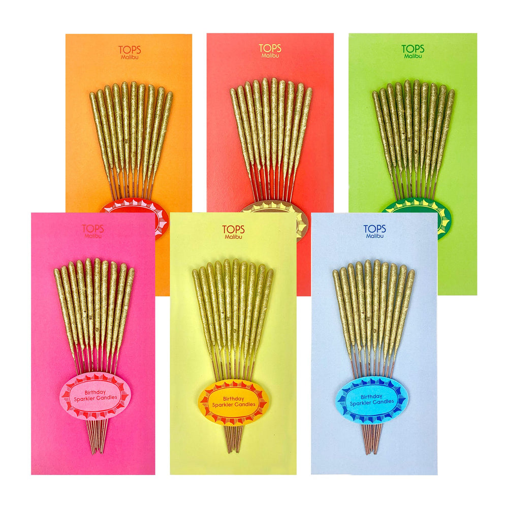 Mini Birthday Sparkler Candles Asst. Color - Eden Lifestyle