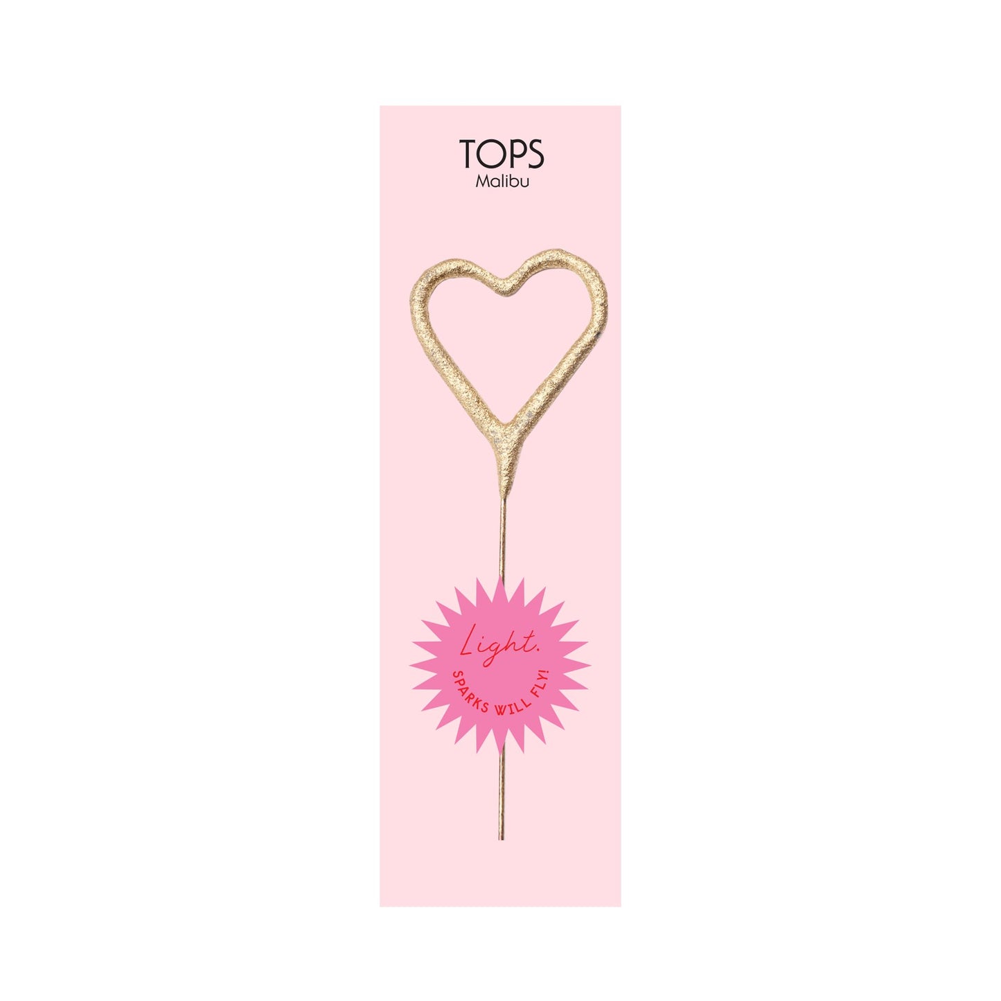 Mini Gold Heart Sparkler 4" - Eden Lifestyle