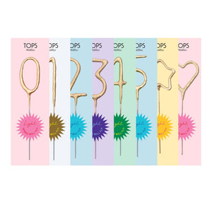 Mini Gold Number Sparklers 4" - Eden Lifestyle
