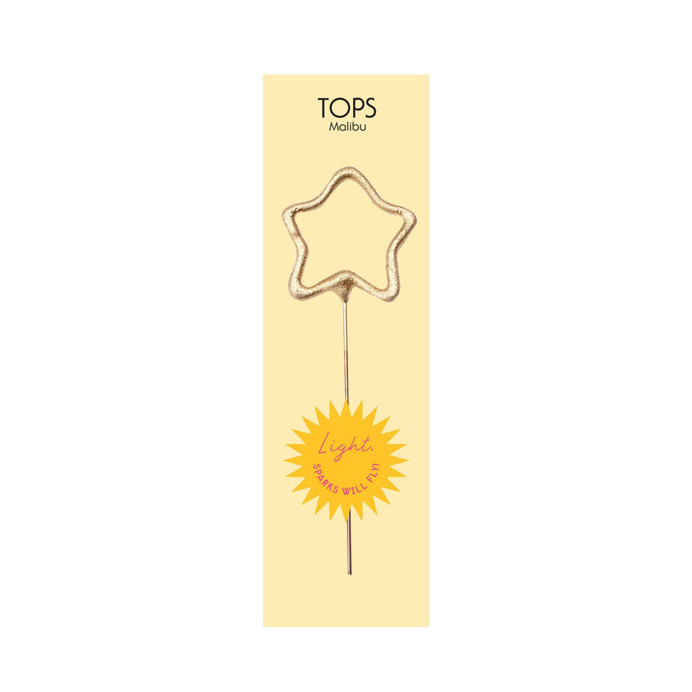Mini Gold Star Sparkler 4" - Eden Lifestyle