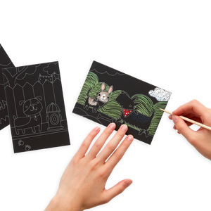Mini Scratch & Scribble Art Kit: Playful Pups - Eden Lifestyle