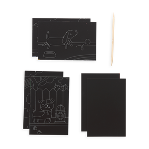 Mini Scratch & Scribble Art Kit: Playful Pups - Eden Lifestyle