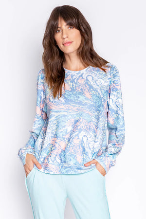 Molten Marble Long Sleeve Top - Eden Lifestyle