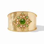 Monaco Statement Cuff Gold Jade Green - Eden Lifestyle