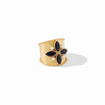 Julie Vos Monaco Statement Ring Obsidian Black and Pearl - Eden Lifestyle