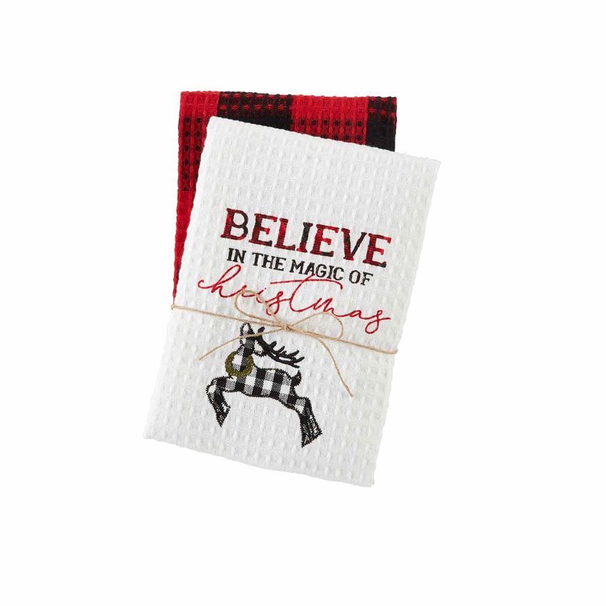 Mud Pie, Home - Serving,  Mud Pie - Buffalo Check Hand Towel Set