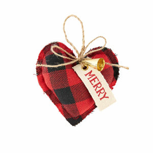 Mud Pie, Home - Decorations,  Mud Pie - Buffalo Check Ornament