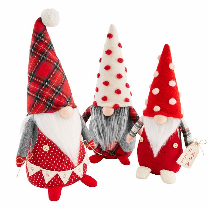 Mud Pie, Home - Decorations,  Mud Pie - Christmas Gnome Sitter