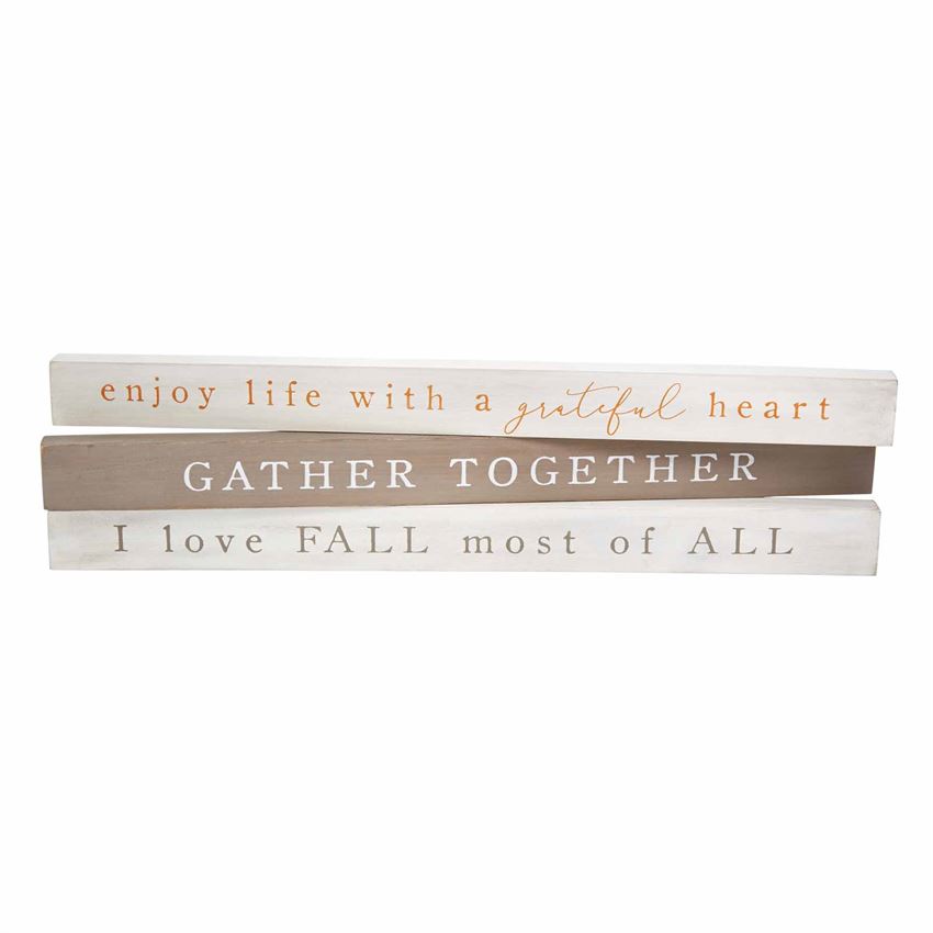 Mud Pie, Home - Decorations,  Mud Pie - Fall Sentiment Stick