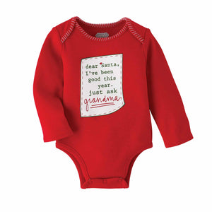 Mud Pie, Baby Girl Apparel - One-Pieces,  Mud Pie - Grandma Christmas Onesie