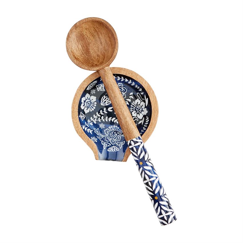 Mud Pie, Home - Serving,  Mud Pie - Indigo Spoon Rest Set
