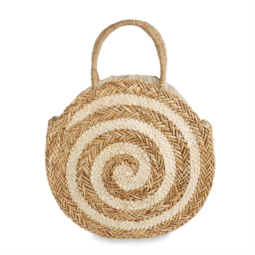 Mud Pie, Accessories - Handbags,  Mud Pie - Large Spiral Circle Tote