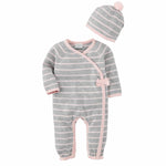 Mud Pie, Baby Girl Apparel - Outfit Sets,  Mud Pie - Pink Grey Knitted Gift Set