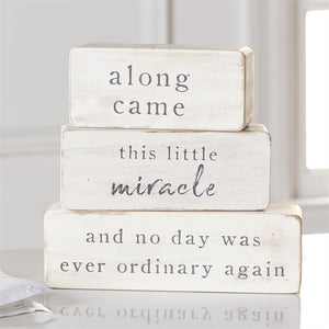 Mud Pie, Home - Decorations,  Mud Pie - So Little Stacking Wood Block Set