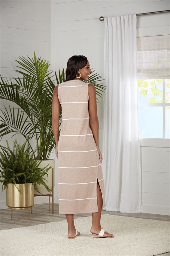 Mud Pie, Women - Dresses,  Mud Pie - Tan Quinn Midi Dress