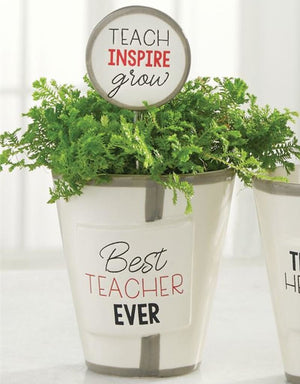 Mud Pie, Gifts - Other,  Mud Pie - Teacher Herb Pot and Soil Marker Set