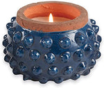 Mud Pie - Blue Dotted Terracotta Candle - Eden Lifestyle