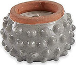 Mud Pie - Gray Dotted Terracotta Candle - Eden Lifestyle