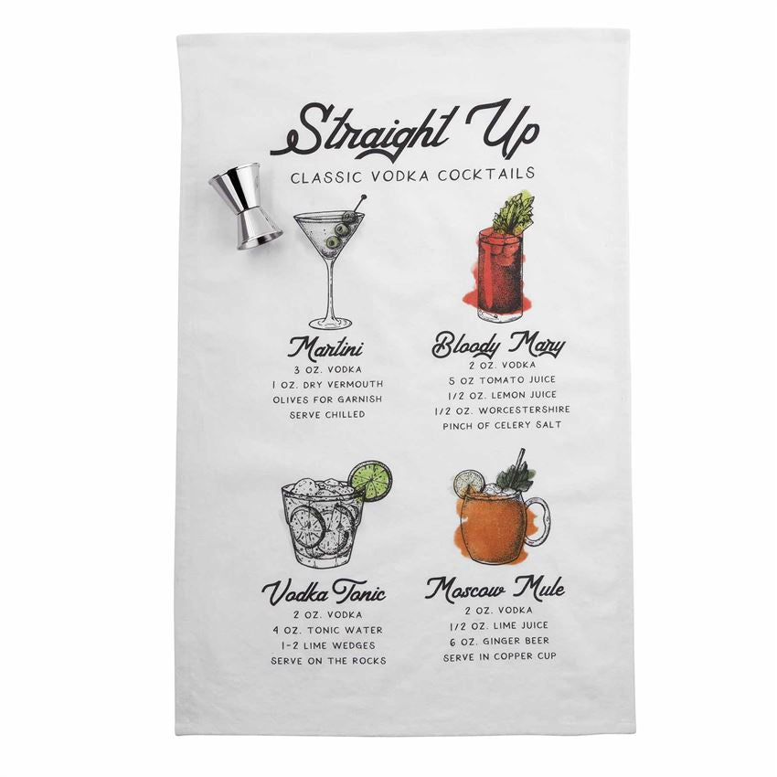 Mud Pie, Home - Serving,  Mud Pie - Vodka Cocktail Recipe Hand Towel Set