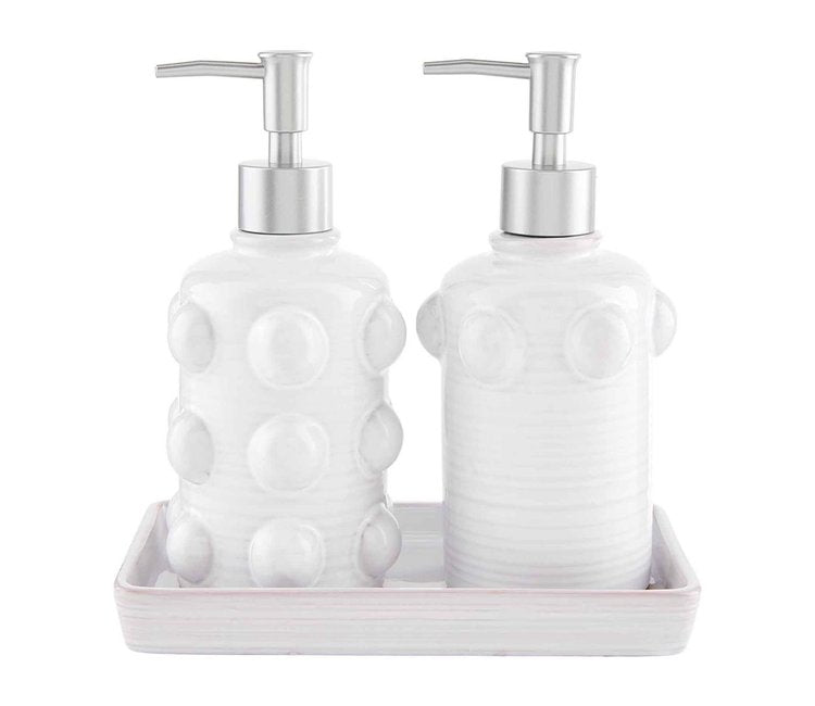 Mud Pie Beaded Soap Pump Set - Eden Lifestyle