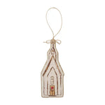 Mud Pie Farmhouse Church Ornament - Eden Lifestyle