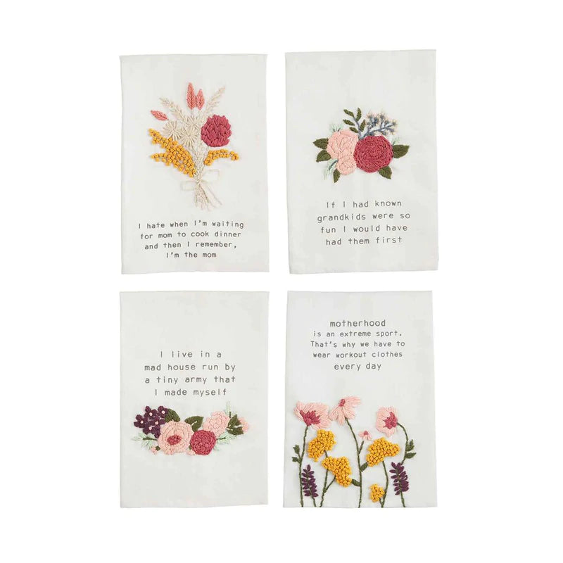 Mud Pie Funny Mom Towels - Eden Lifestyle