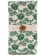 Mud Pie Green Floral Indigo Napkins - Eden Lifestyle