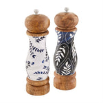 Mud Pie Indigo Salt & Pepper Grinder Set - Eden Lifestyle