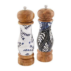 Mud Pie Indigo Salt & Pepper Grinder Set - Eden Lifestyle